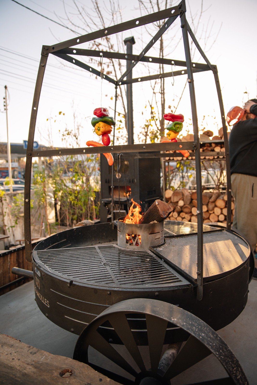 Fogonero Roble Circular 135 cm diámetro - Image 6